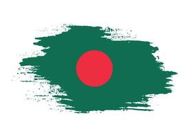 vector de bandera de bangladesh angustiado de textura grunge