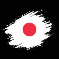 vector de bandera de japón de pintura de mano profesional
