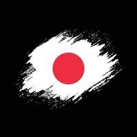 Japan grunge texture flag vector