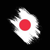 Graphic Japan grunge texture flag vector