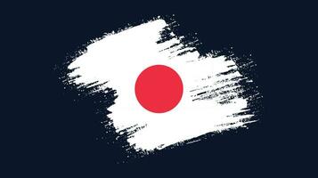 Isolated brush stroke Japan flag vector