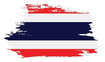 Thailand grungy flag vector