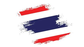 resumen tailandia grunge textura bandera vector