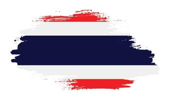 Colorful Thailand grunge flag vector