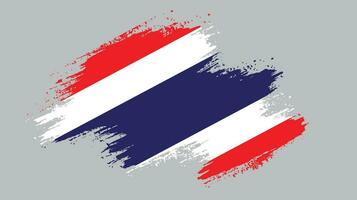 Thailand grunge flag vector