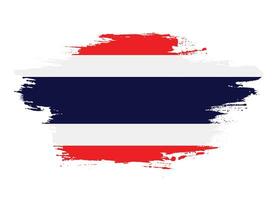 Abstract brush stroke Thailand flag vector image