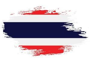 Paint brush stroke Thailand flag vector