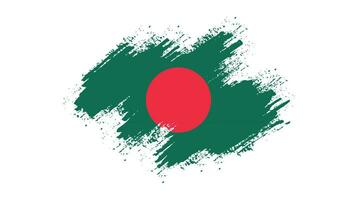 bandera angustiada del grunge de bangladesh vector