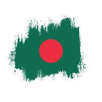 Professional brush effect Bangladesh flag vector