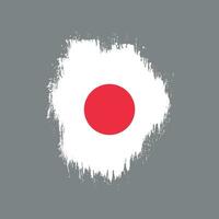 nuevo vector de bandera de japón vintage de textura grunge descolorida