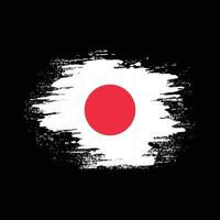 New hand paint Japan abstract flag vector
