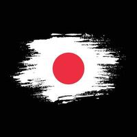 Professional Japan texture flag vector