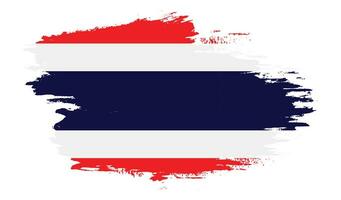 bandera de tailandia grunge vector