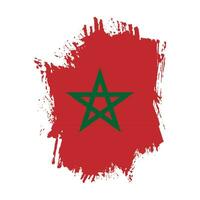 diseño abstracto colorido de la bandera de marruecos vector