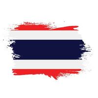 Splash grunge texture Thailand abstract flag vector