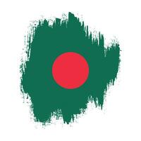 Colorful Bangladesh grunge flag vector