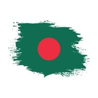 bandera de textura grunge de bangladesh vector