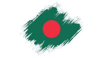Splash Bangladesh grunge flag vector