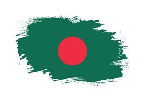 nuevo vector de bandera grungy de bangladesh