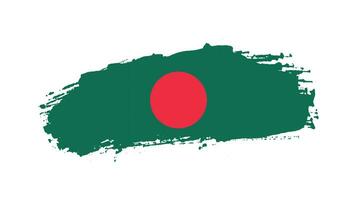 bandera angustiada de estilo grunge de bangladesh vector