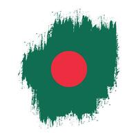 nuevo vector vintage de bandera de bangladesh grunge