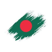 Faded distressed Bangladesh flag vector