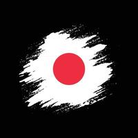 vector de bandera abstracta de japón de textura grunge desvanecida