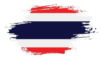 Splash Thailand grunge flag vector