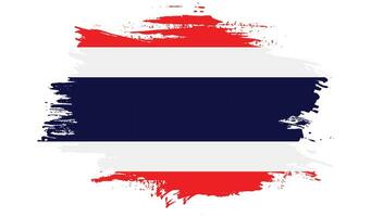 Graphic Thailand grunge flag vector