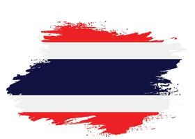 Abstract Thailand grunge texture flag design vector