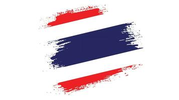Professional graphic Thailand grunge texture flag vector