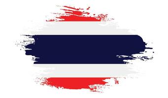 Distressed Thailand grunge flag vector