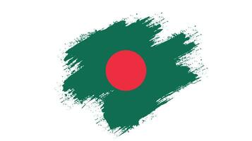 bandera de textura grunge de bangladesh vector