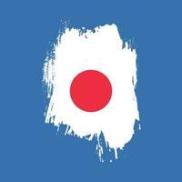 Faded Japan grunge flag vector