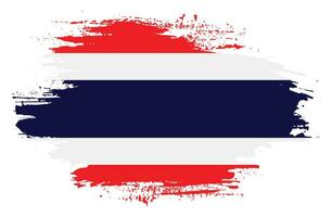 Brush frame Thailand flag vector
