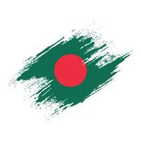 vector de bandera de grunge de bangladesh profesional