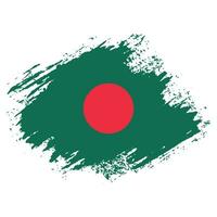 vector de bandera de bangladesh de textura grunge angustiado profesional