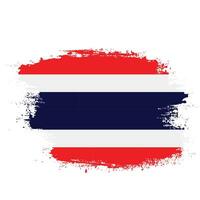 Grunge texture Thailand flag background vector