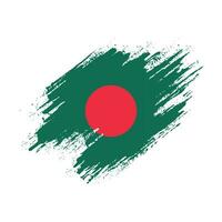 Graphic Bangladesh grunge texture flag vector