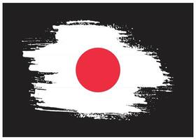 New creative Japan grunge flag vector