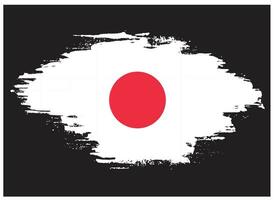 vector de bandera de japón de textura grunge angustiado profesional