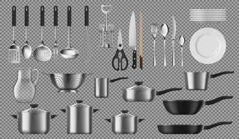 Kitchenware and tableware, crockery vector