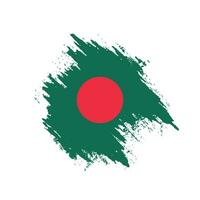 nueva y colorida bandera de bangladesh abstracta vector