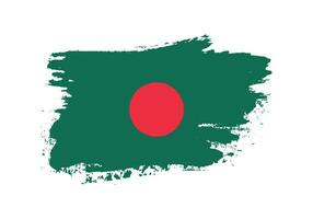 Bangladesh brush stroke flag vector