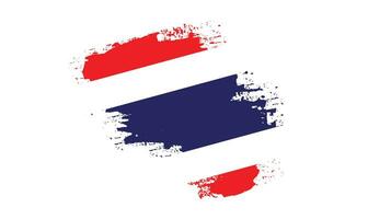 Hand paint Thailand flag vector