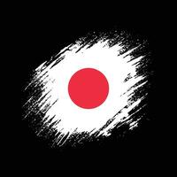 Splash texture effect Japan flag vector