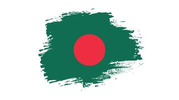 New creative Bangladesh grunge flag vector