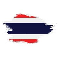 Grunge texture faded Thailand flag vector