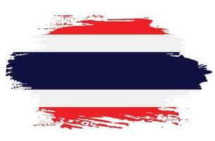 Abstract brush stroke Thailand flag vector image