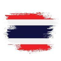 Abstract Thailand grunge texture flag design vector